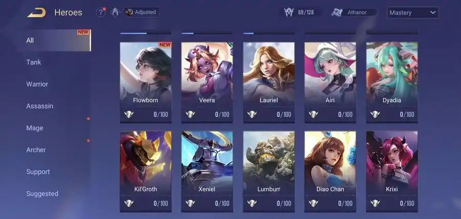 Arena of Valor account