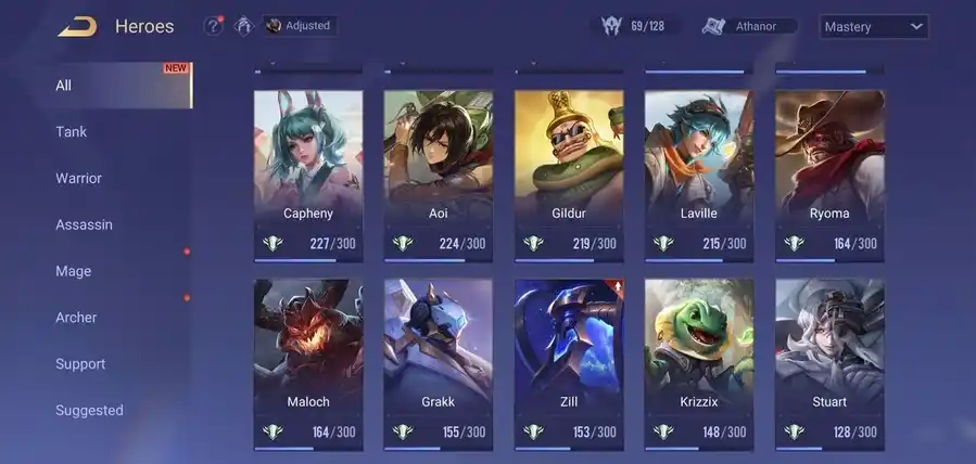 Arena of Valor account