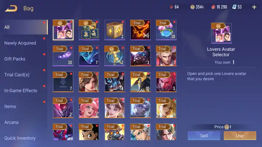 Arena of Valor account