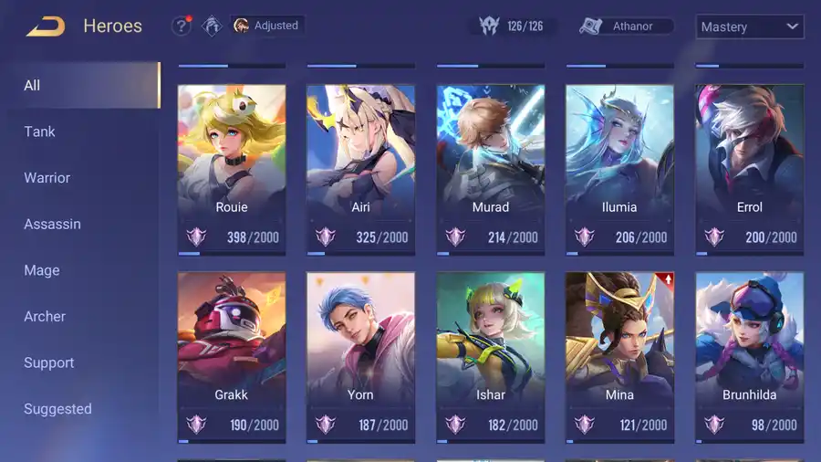 Arena of Valor account