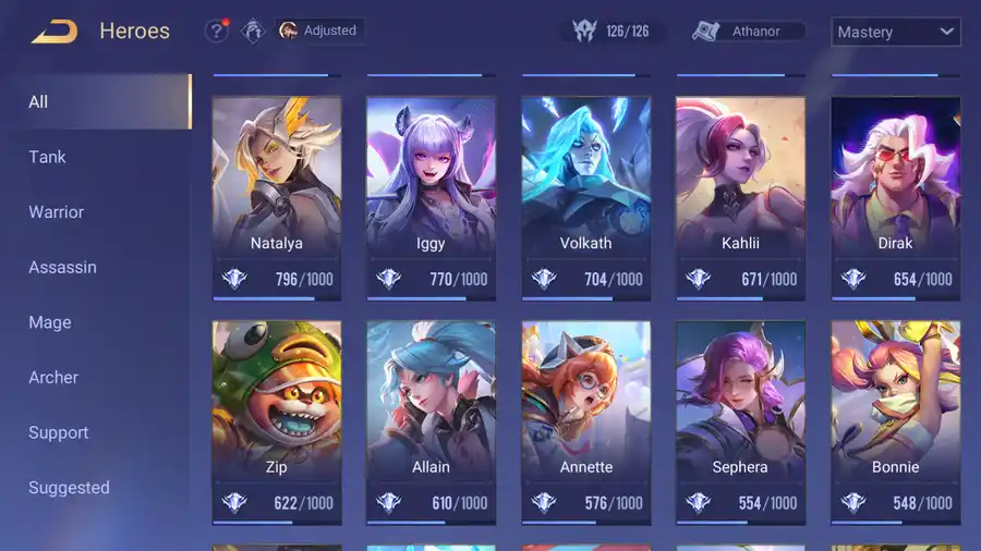Arena of Valor account