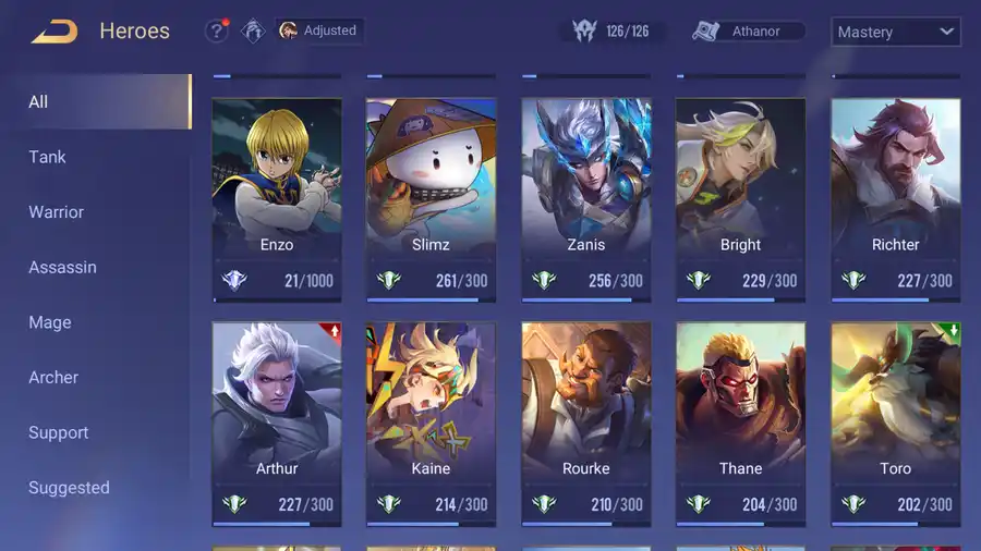 Arena of Valor account
