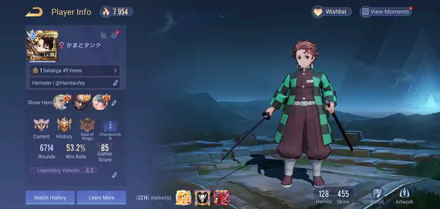Arena of Valor account