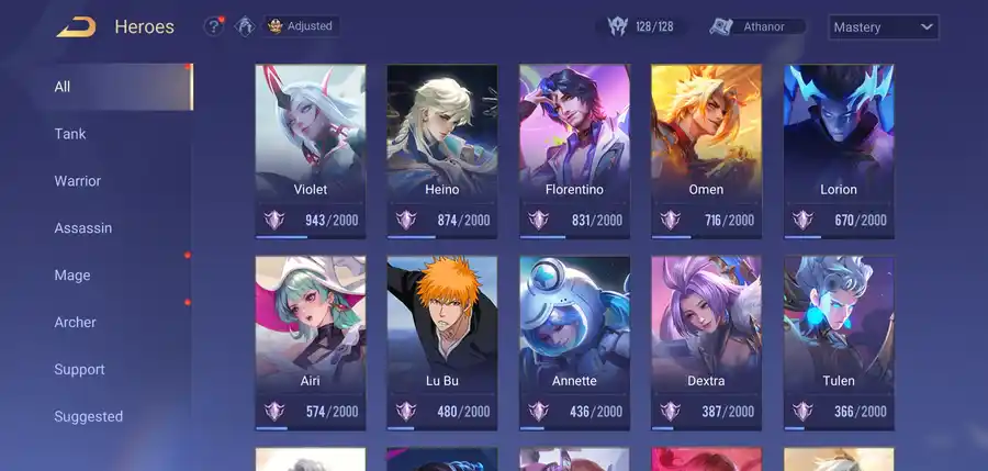 Arena of Valor account