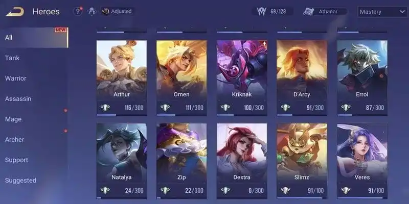 Arena of Valor account