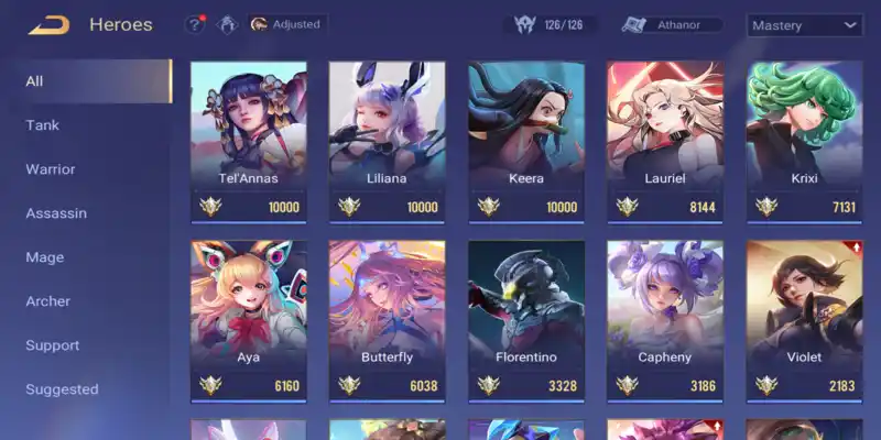 Arena of Valor account