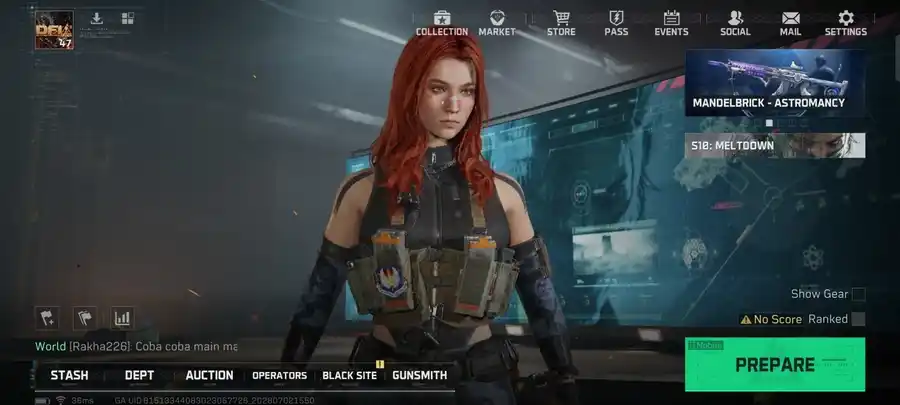 Delta Force account