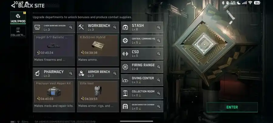 Delta Force account