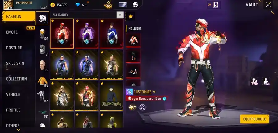 Free Fire account