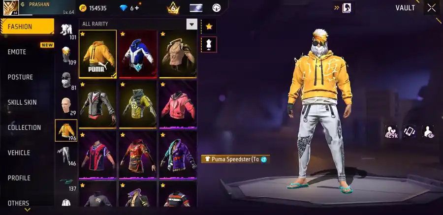 Free Fire account