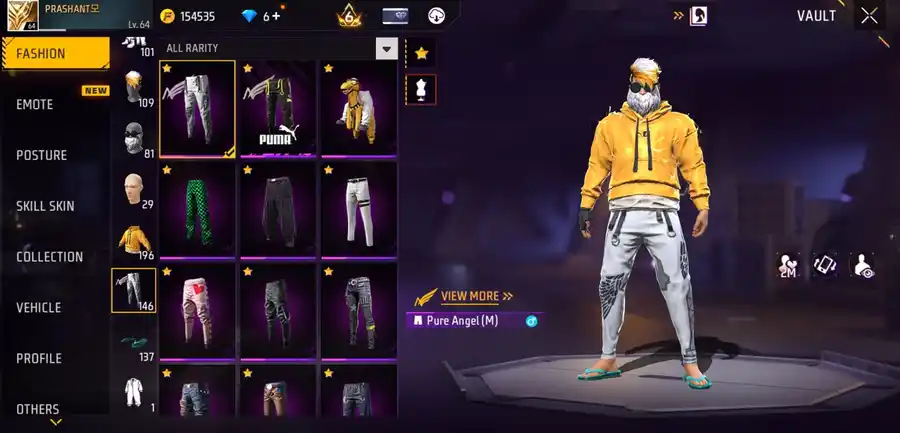 Free Fire account