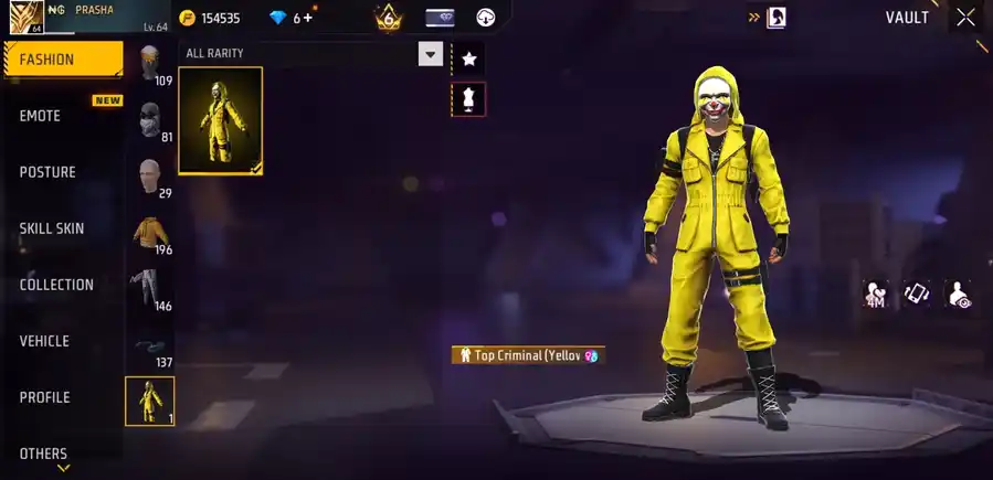 Free Fire account
