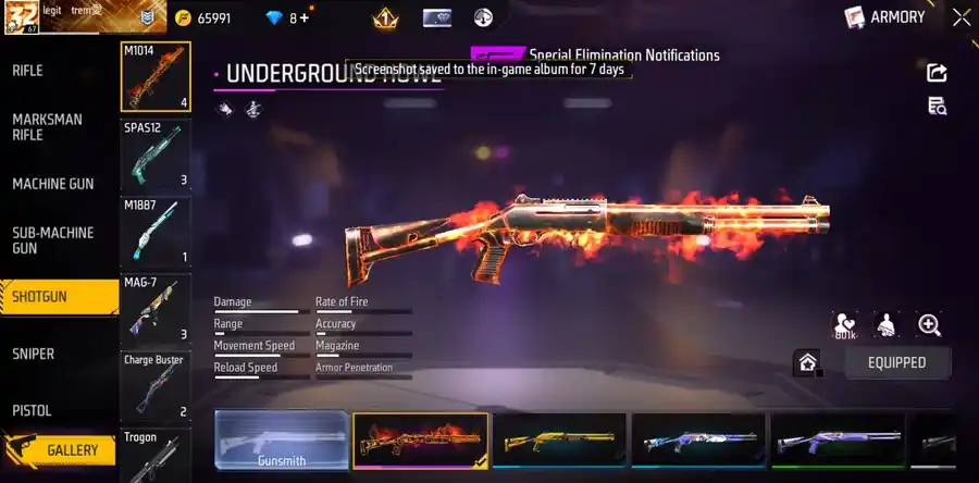 Free Fire account