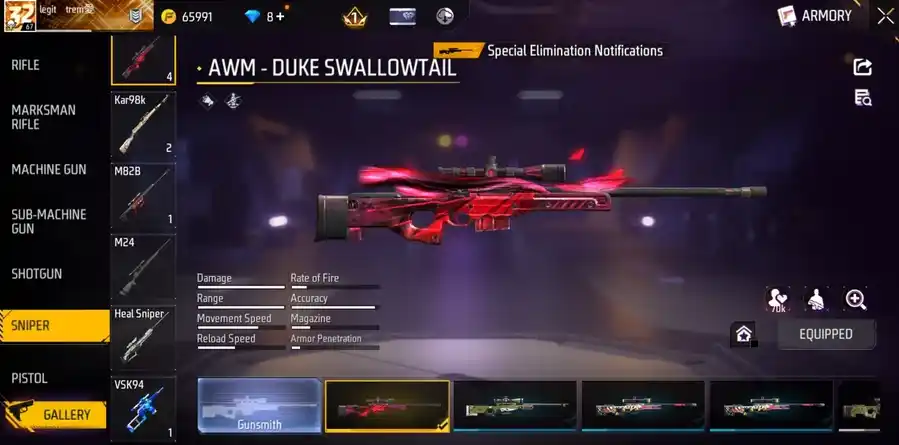 Free Fire account