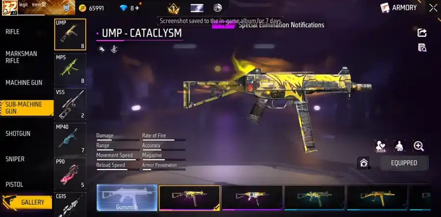 Free Fire account