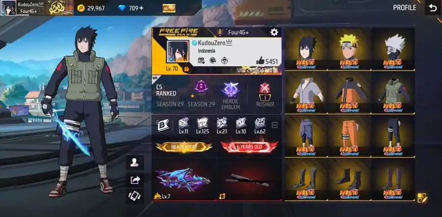 Free Fire account