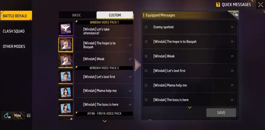 Free Fire account