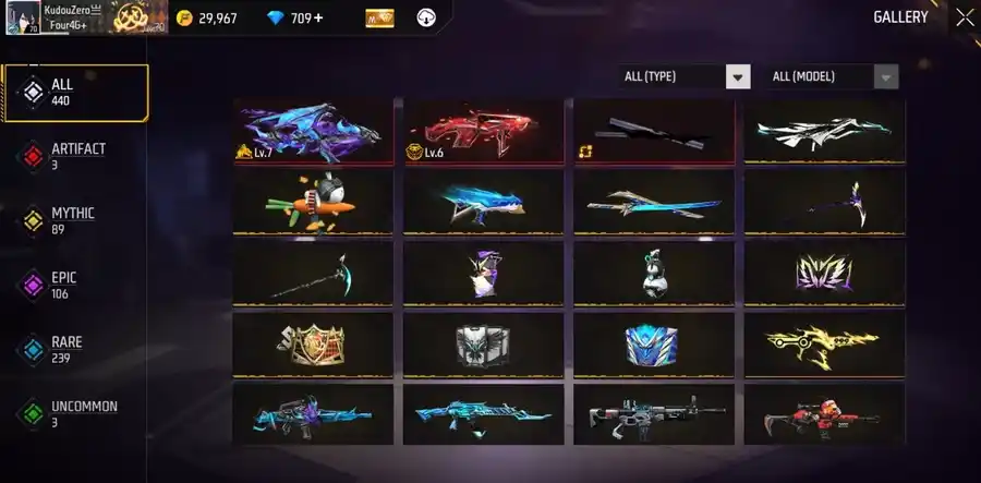Free Fire account