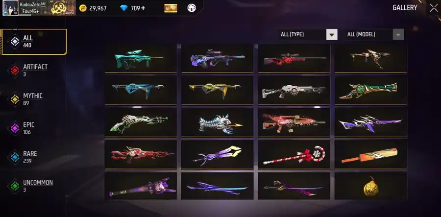 Free Fire account