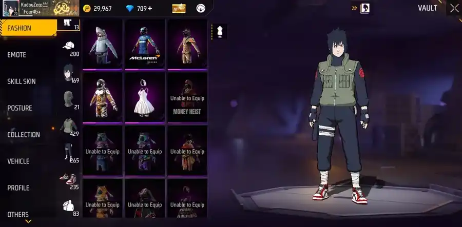 Free Fire account