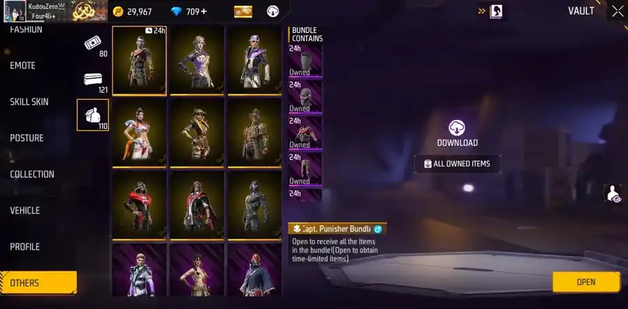 Free Fire account