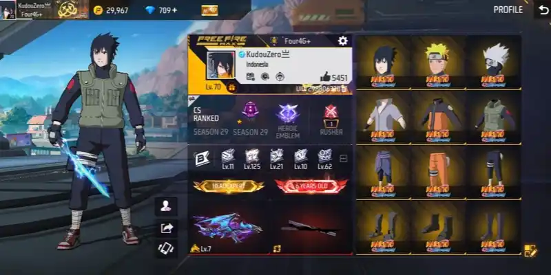 Free Fire account