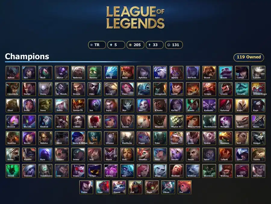 League of Legends account